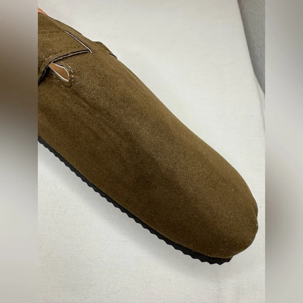 Generic Clogs Mules Unisex Sz 9 Dark Brown with Buckle NWOT Men/Women Slip on